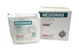  GAUZE SWAB STRILE 5*5/8PLY    شاش معقم ٥سم